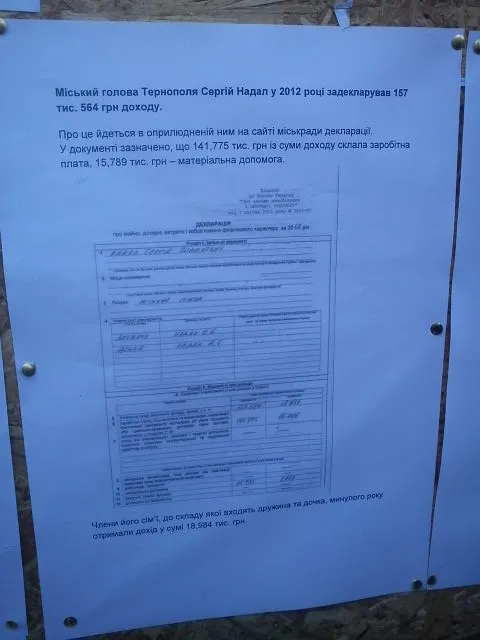 У Тернополі з’явилась стіна ганьби міськради (Фоторепортаж) + (Відео) — фото 4