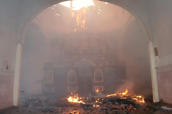 На Тернопільщині горів Храм Пресвятої Трійці (Фоторепортаж) + (Відео) — фото 3