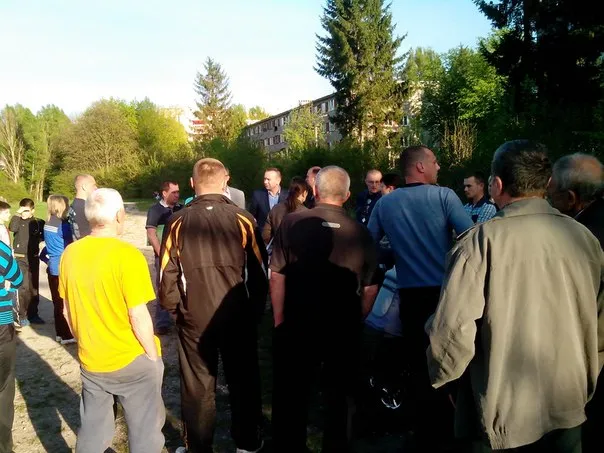 Скандал навколо забудови стадіону «Текстерно» (Фоторепортаж) + (Відео) — фото 1