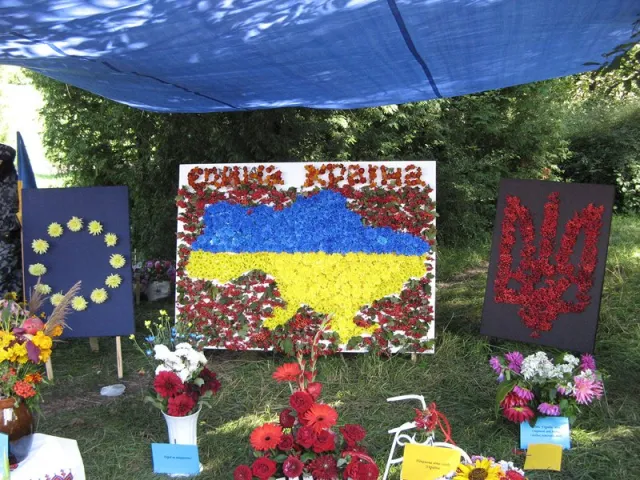 Квіткові композиції на тему цілісності і єдності України «Патріотична Україна» (Фоторепортаж) — фото 2